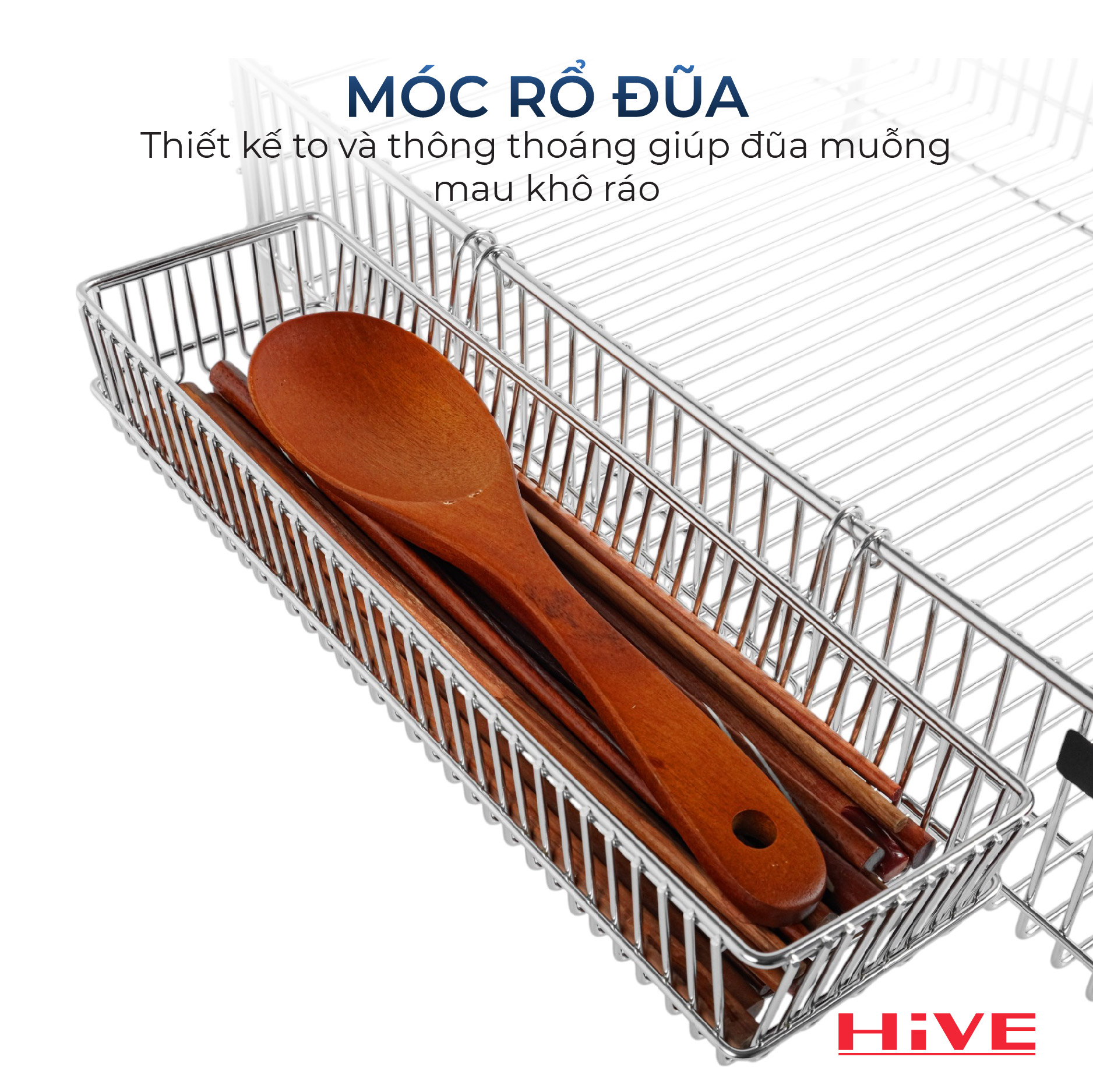 Giá úp chén bát HiVE LU 1 tầng
