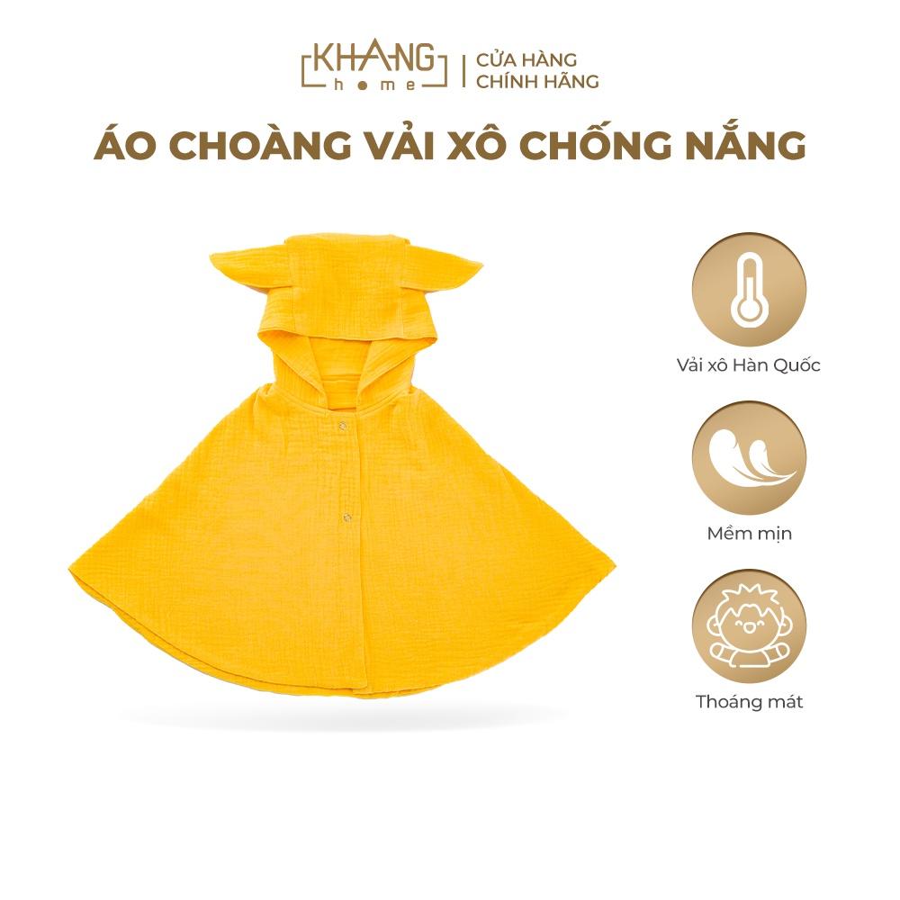 Áo Choàng Chống Nắng Vải Xô Khang Home - Thoáng Mát, Thấm Hút Mồ Hôi