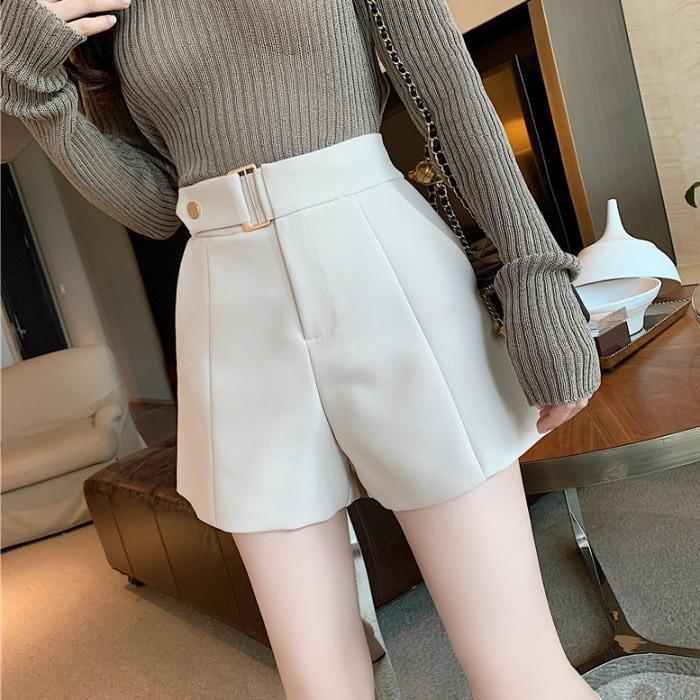 Quần Short Nữ Kèm Đai To Cạp Cao