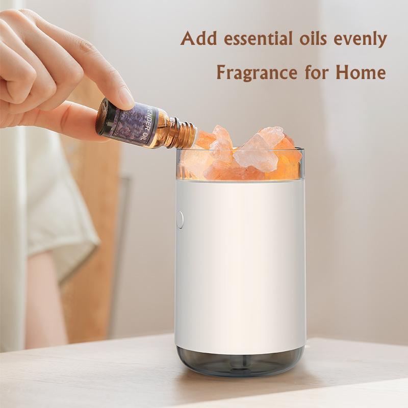260ML Tinh Thể Đá Máy Tạo Độ Ẩm Không Khí USB Tinh Máy Khuếch Tán Tinh Dầu Siêu Âm Thanh Mát Phun Sương Tạo Đầu Đốt Vape Umidificador Cho Gia Đình
