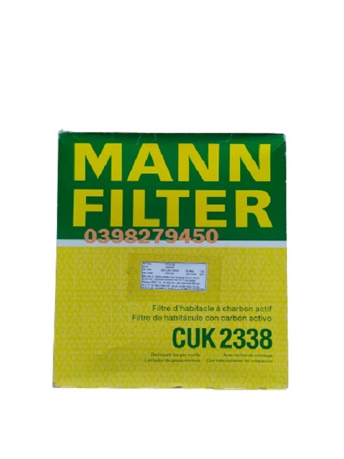 LỌC GIÓ ĐIỀU HÒA MANN FILTER CHO MERCEDES BENZ CUK2338 (MÃ: 668 099 03; 163 835 01 47; A 163 835 01 47)