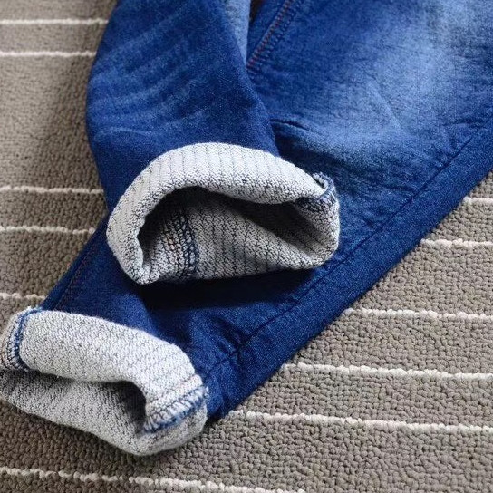 Quần jeans in mắt cáo cao cấp bé trai 4-14 tuổi