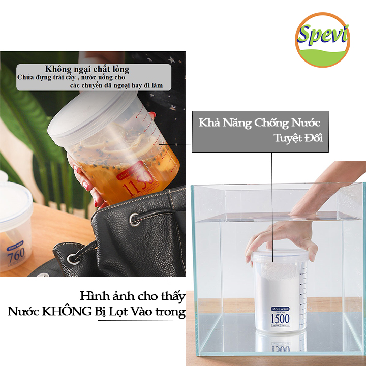 Hộp Đựng Thực Phẩm Nhựa Nhật Bản GAGI Mã GH01 Bảo Quản Thực Phẩm Dạng Lỏng Và Khô, Đựng Sữa Cho Bé, Dùng Được Cho Lò Vi Sóng Và Tủ Lạnh - Hàng Chính Hãng