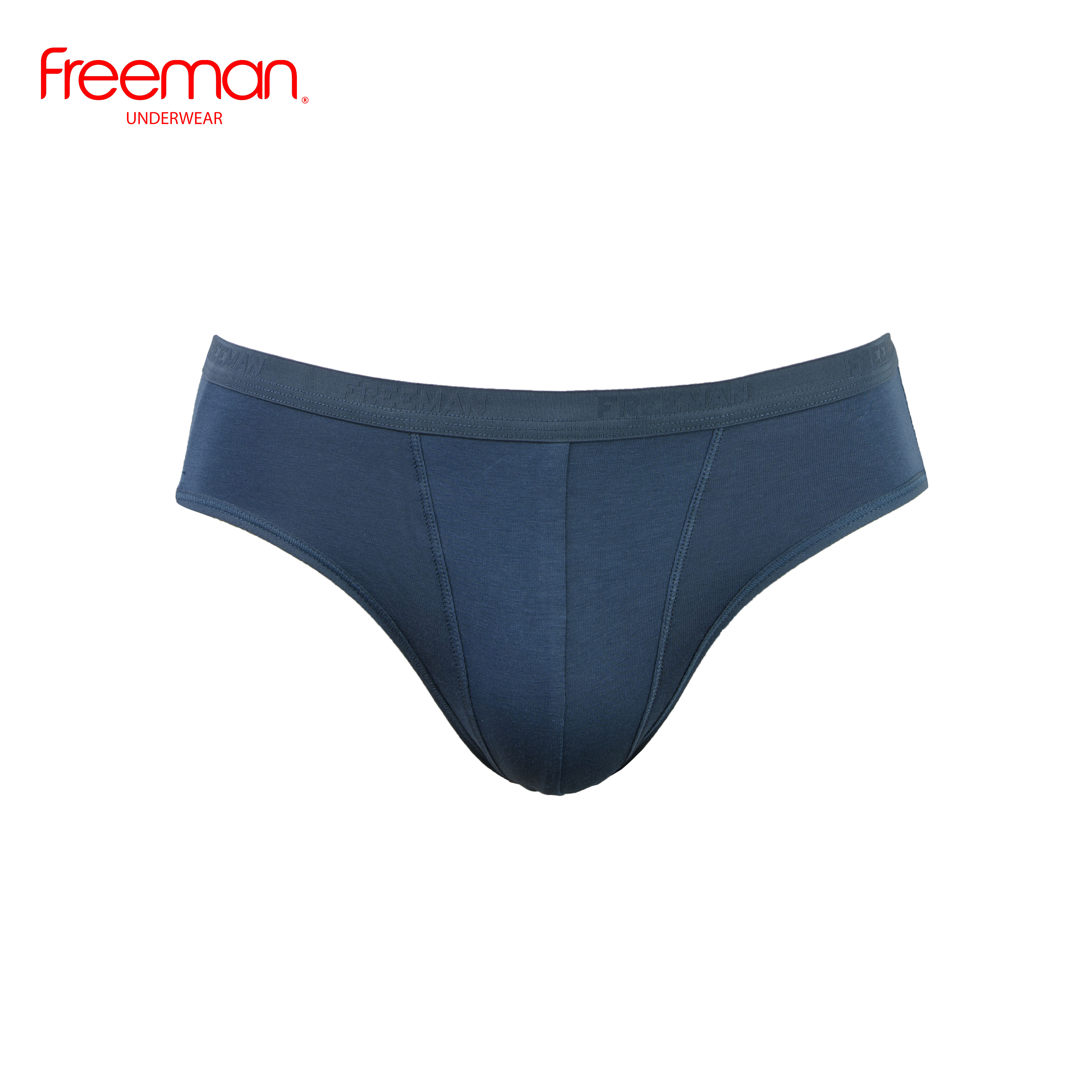 Combo 5 quần lót nam Freeman, chất liệu cotton thấm hút mồ hôi tốt, lưng bản nhỏ thoải mái 6045