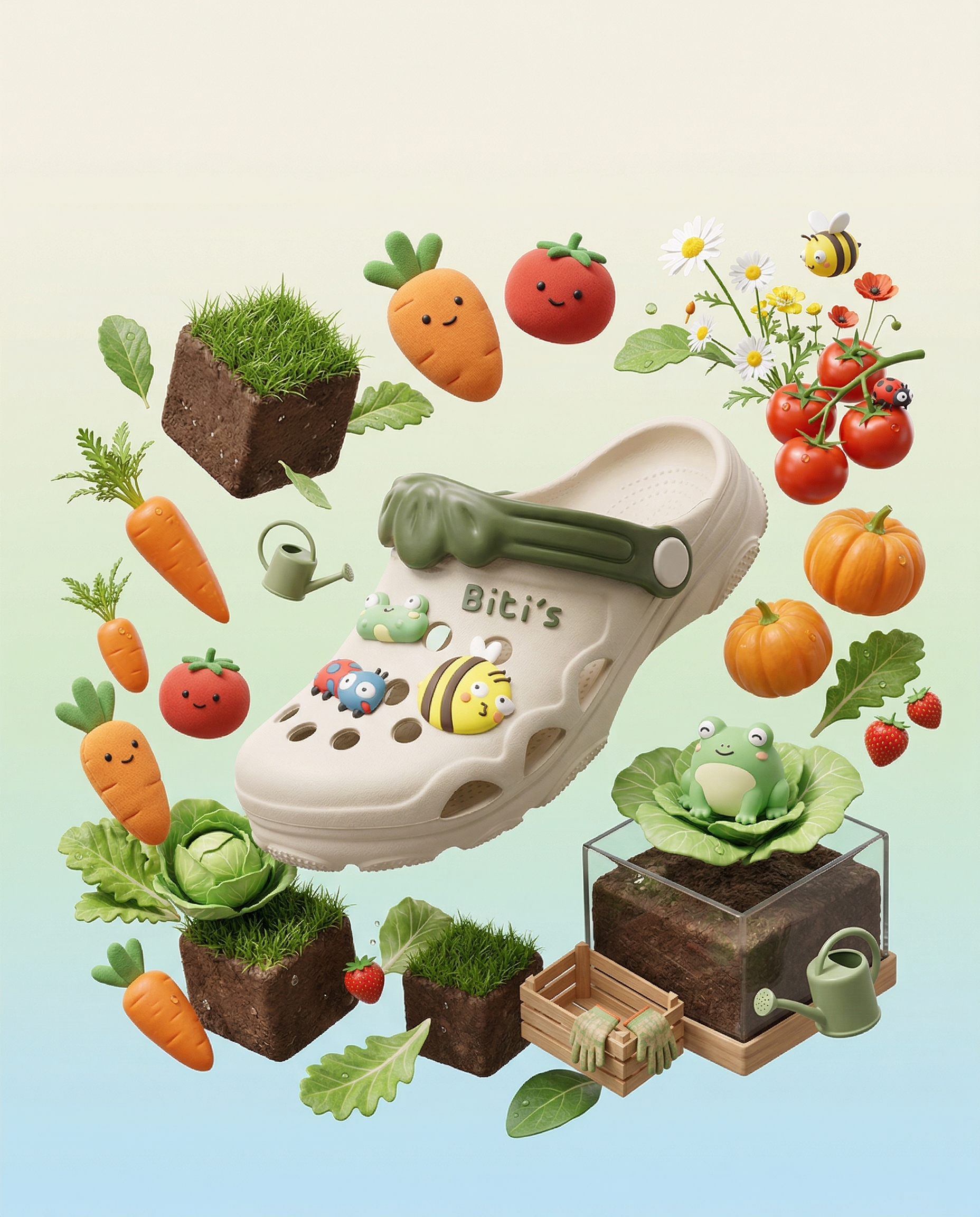 Dép bít đầu Biti's bé trai vườn rau của mẹ (30-39)