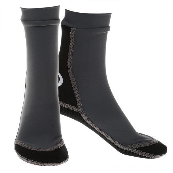 5x1.5mm Diving Socks Swimming Snorkeling Shoes Neoprene Surfing Boots XL Gray