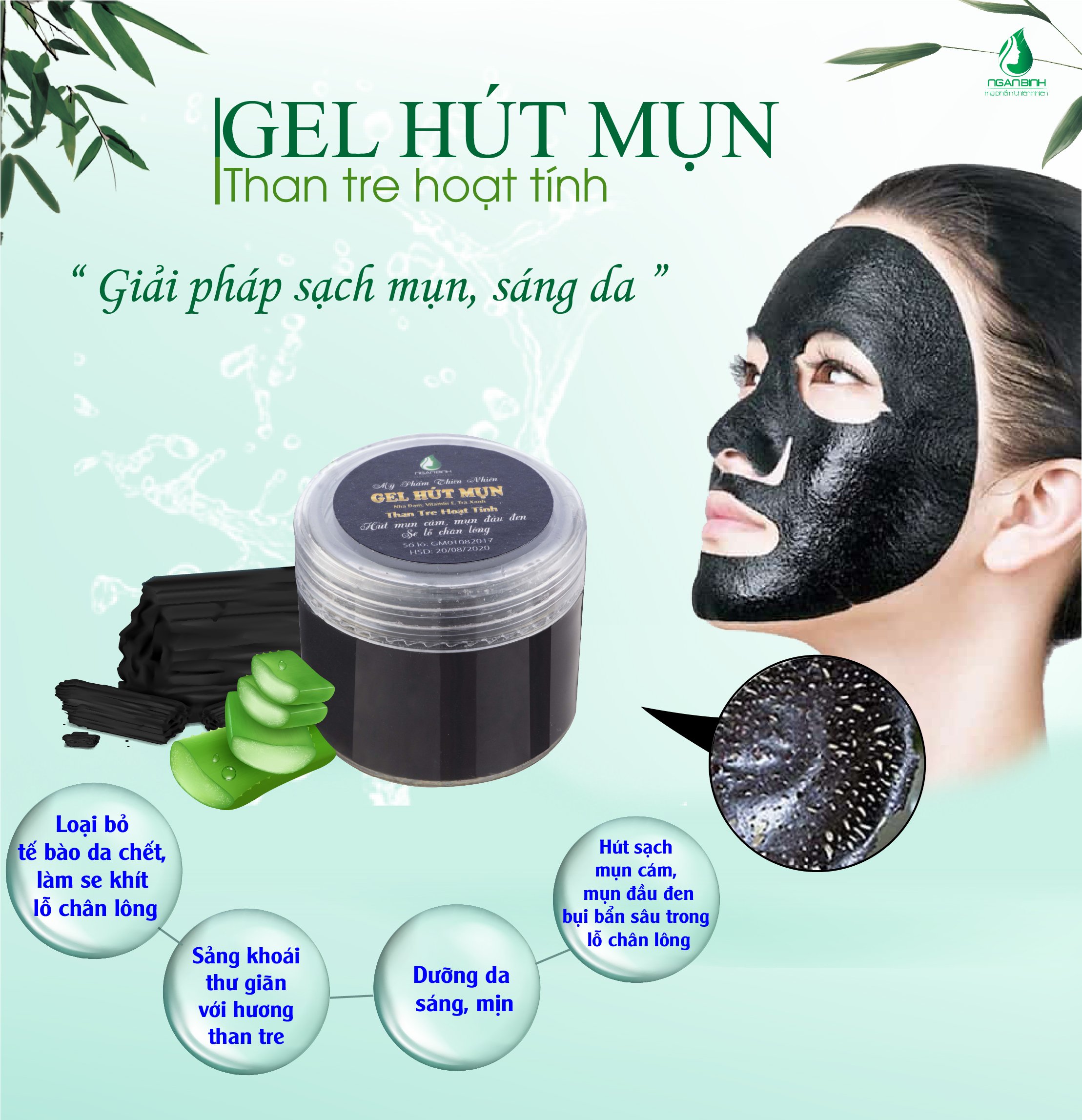 Gel Hút Mụn Than Tre Hoạt Tính (50g)