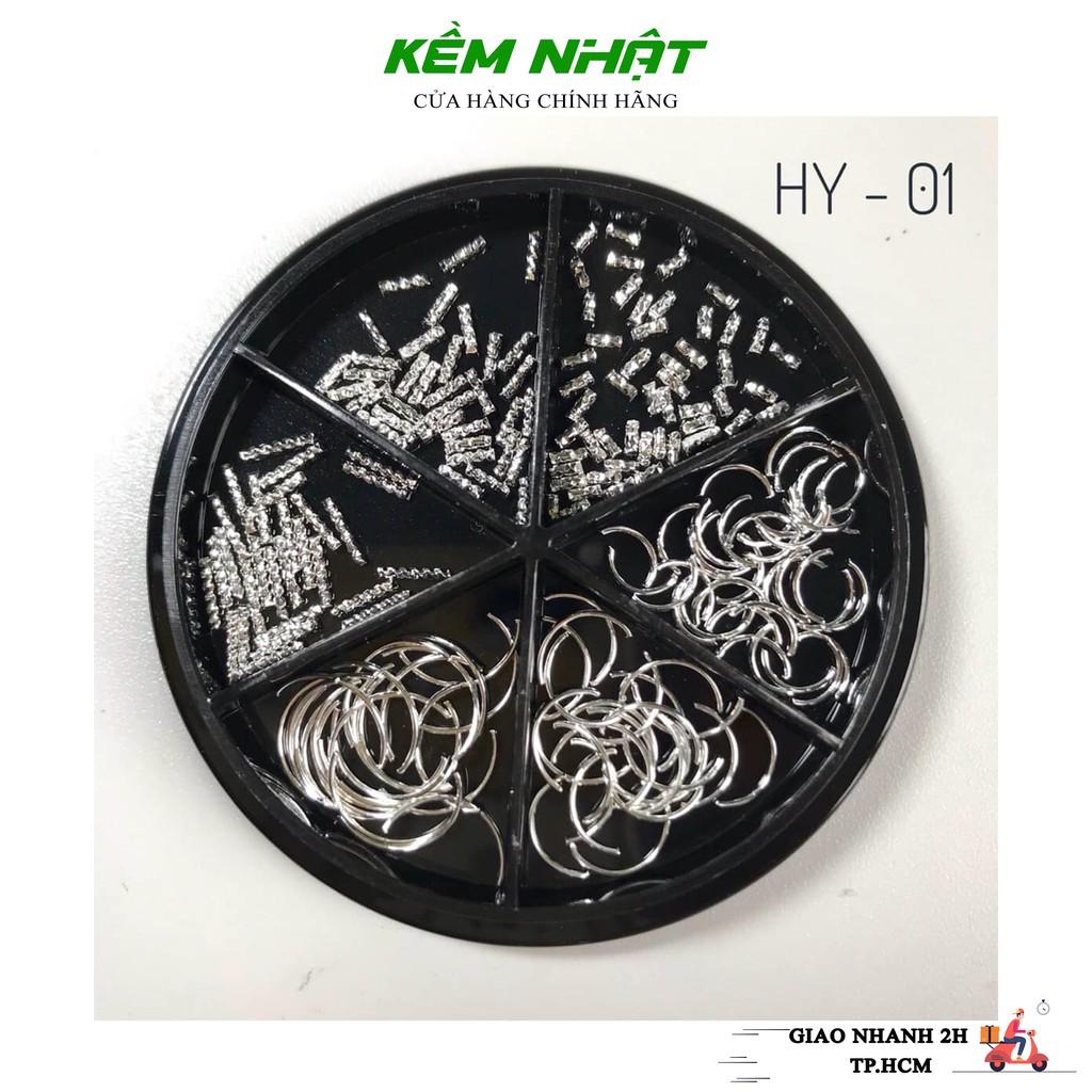 Set 6 Tròn Phụ Kiện Kim Loại