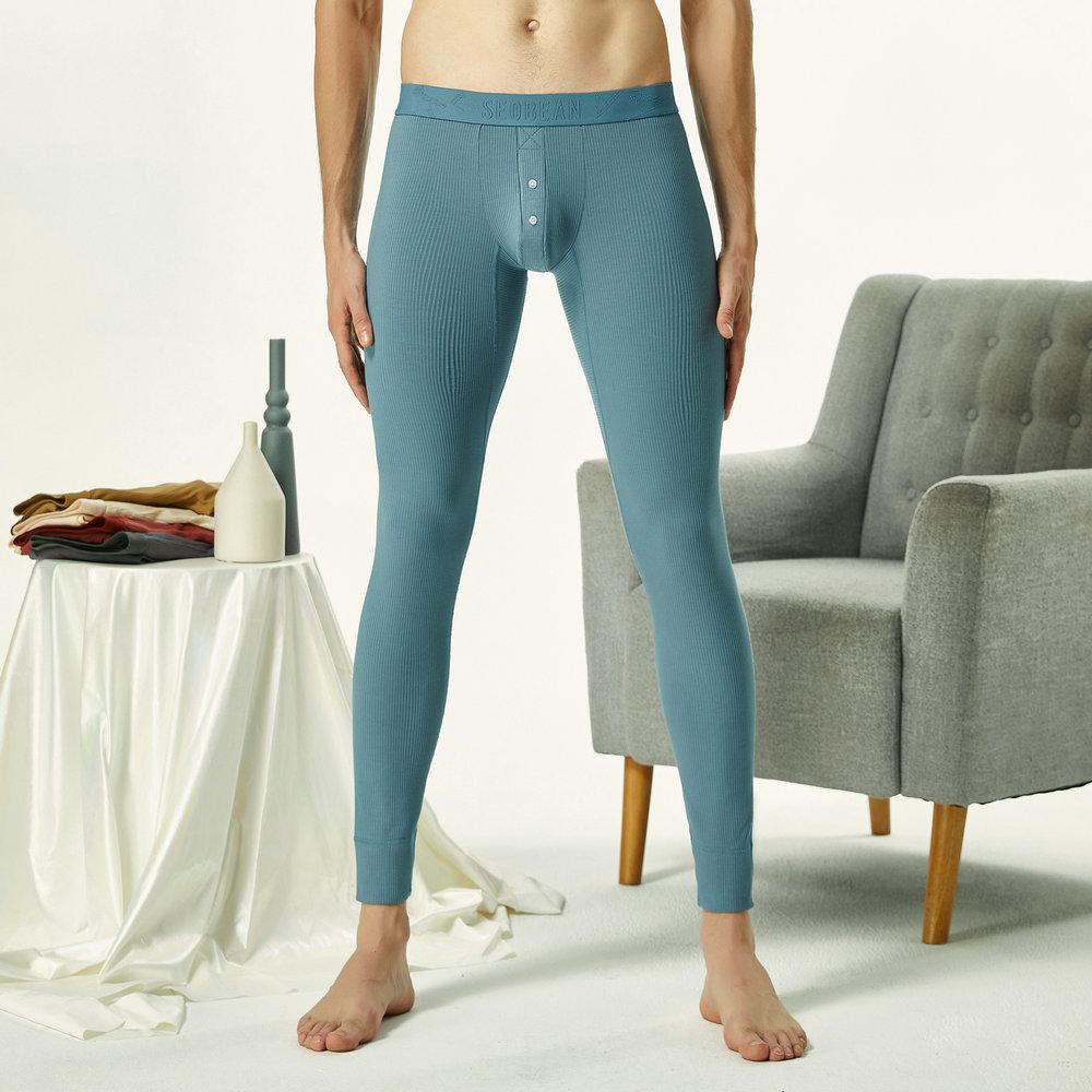 Năm 2021 Nam Mùa Thu Và Mùa Đông Nhiệt Đồ Lót Đáy Quần Tất Giữ Ấm Quần Áo Quần Legging Thon Gọn Phù Hợp Với Cơ Thể Dài johns