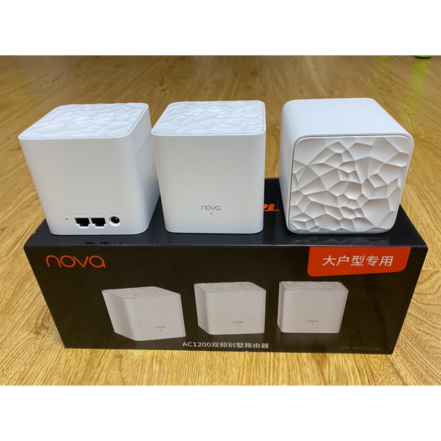 Bộ Phát Wifi Mesh Tenda Nova MW3 - Ghép Nối Không Dây Cho Vùng Phổ Sóng Rộng Hơn 300m2 (Hàng nhập khẩu)