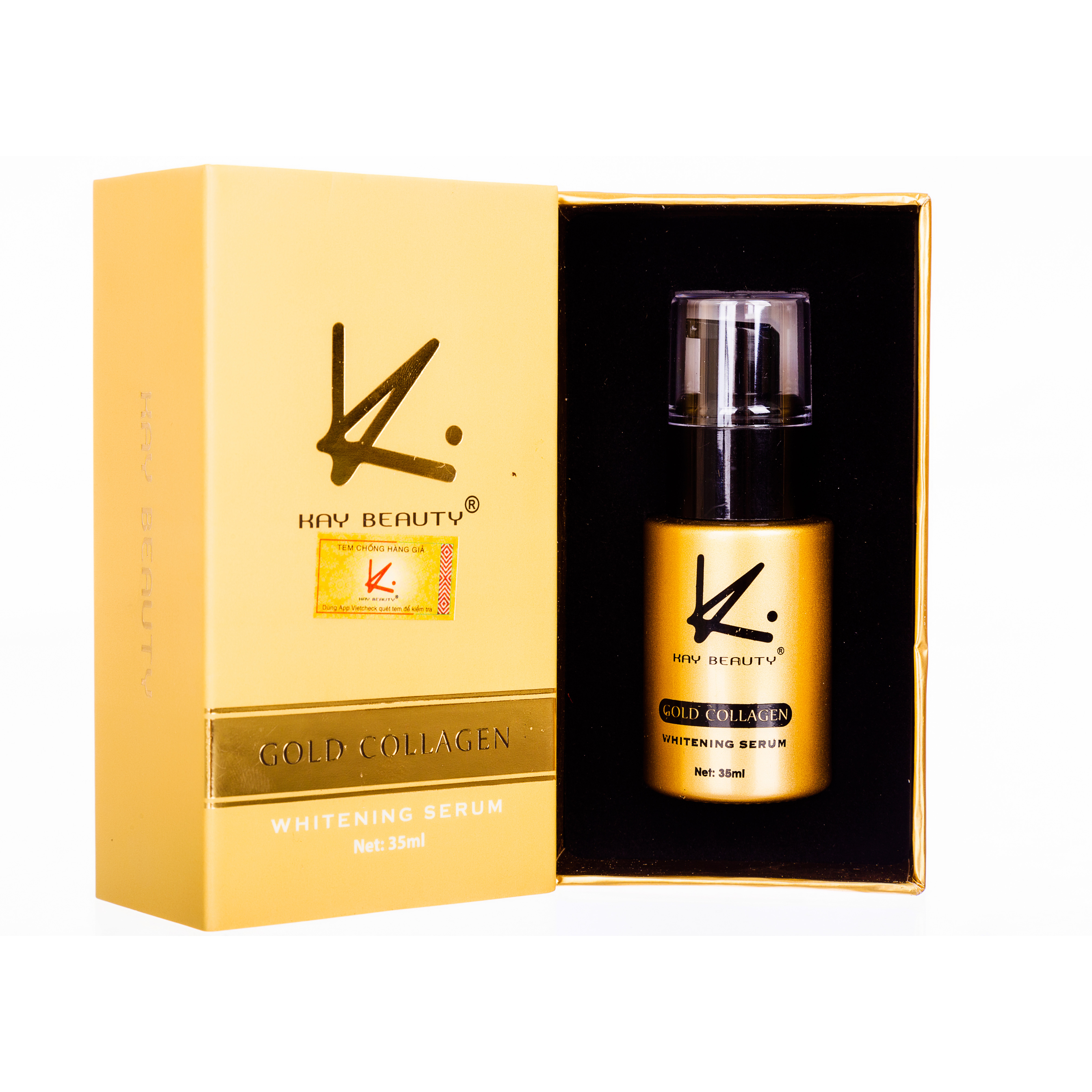 Serum trẻ hoá da mặt chống lão hoá - Gold Collagen Whitening Serum Kay Beauty