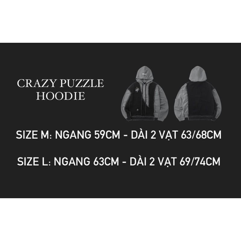 ÁO HOODIE THIẾT KẾ NAM NỮ / XÁM ĐEN RÁP / AZIERLOCO