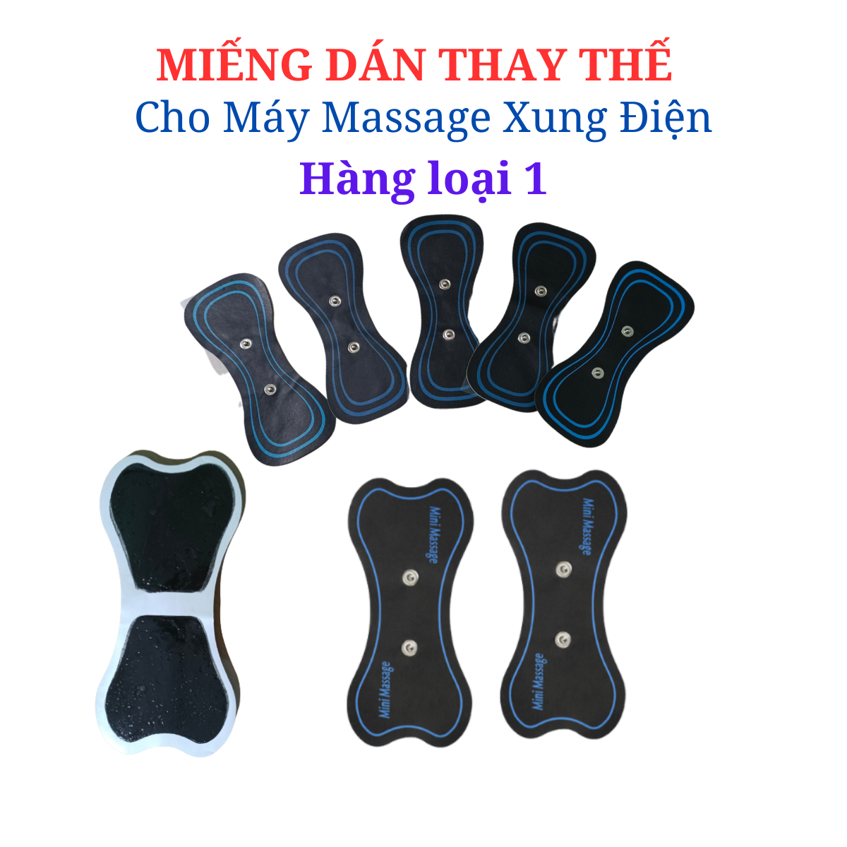 Miếng dán thay thế cho máy Massage xung điện,miếng dán cao cấp tái sử dụng được nhiều lần,miếng dán Massage xung điện