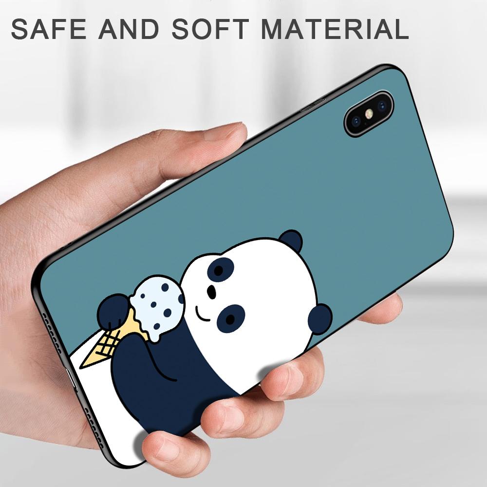 Ốp Lưng Điện Thoại Nhựa Mềm Dành Cho Oppo A7 A5s A12 Hình Gấu Trúc siêu ngầu bền