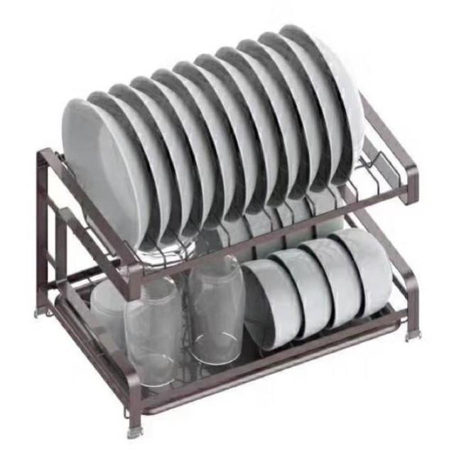 Kệ úp bát đĩa cắm dao thớt sơn tĩnh điện đa năng cao cấp 100% 2 loại