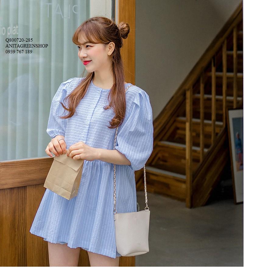 Q800720 ÁO BABYDOLL KẺ SỌC