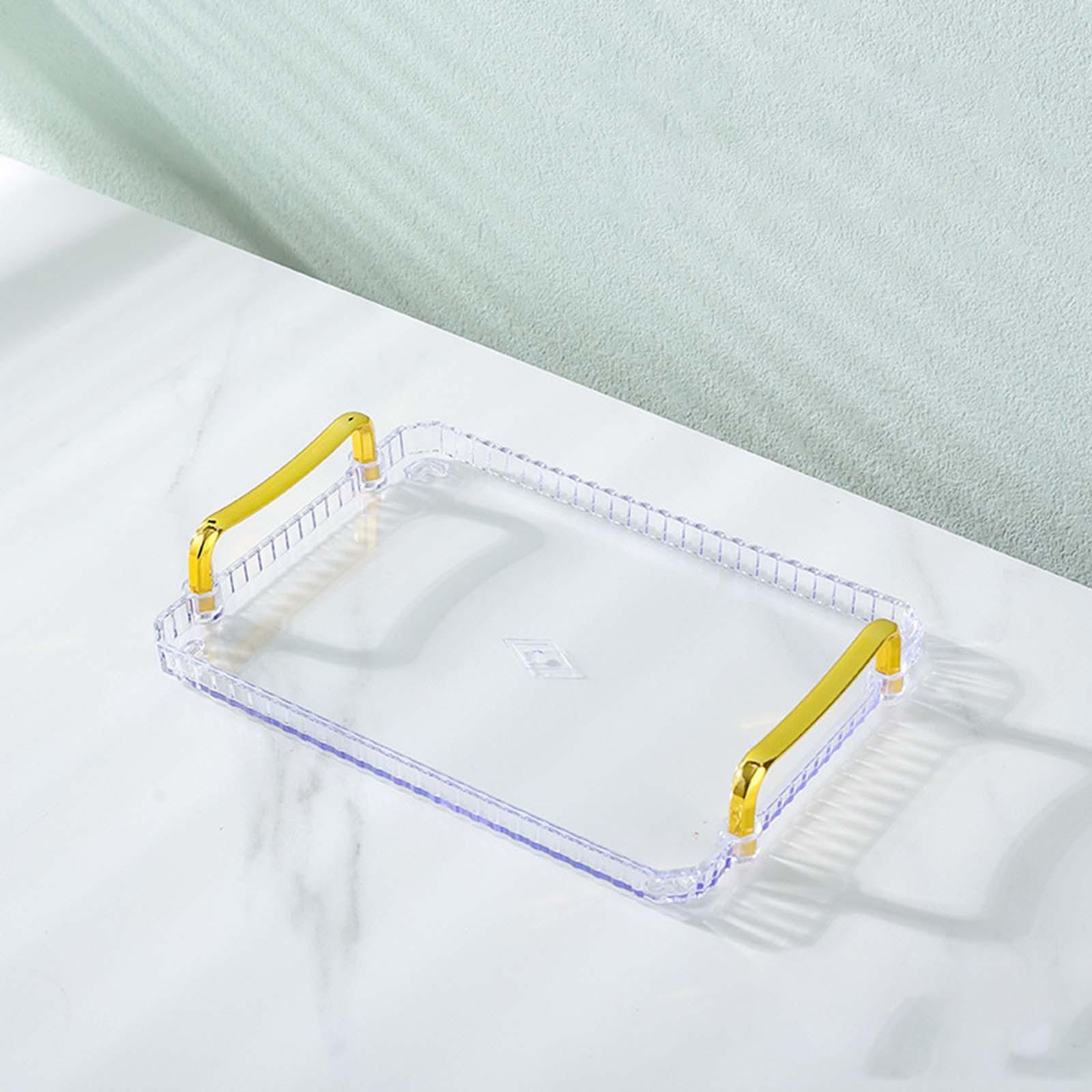 Serving Tray with Handle Storage for Living Room Dessert Dinner