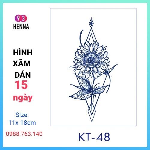 Hình Xăm Dán Tạm Thời Thảo Dược 15 Ngày mã KT48