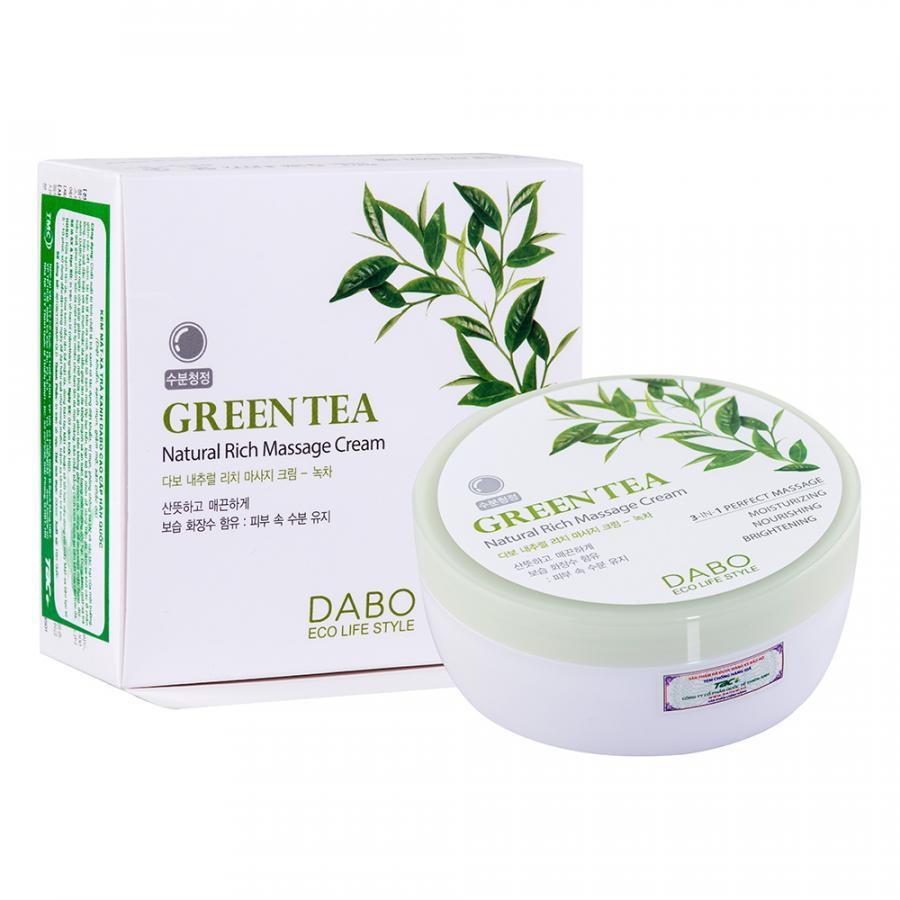 Kem Mát xa Dabo Green Tea Massage Cream 200ml