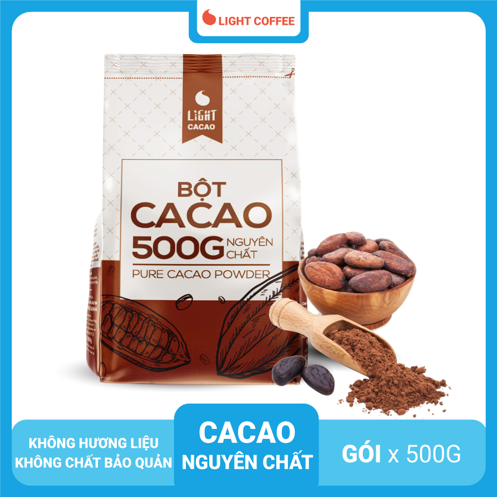 Bột Cacao Nguyên Chất 100% Light Cacao C500 (500g)