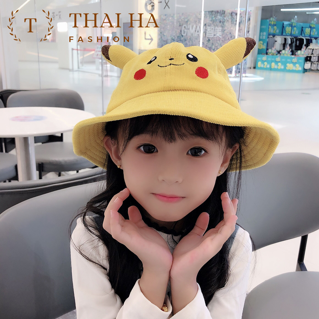 NÓN PIKACHU CHO BÉ, MŨ TAI BÈO HOẠT HÌNH CHO BÉ