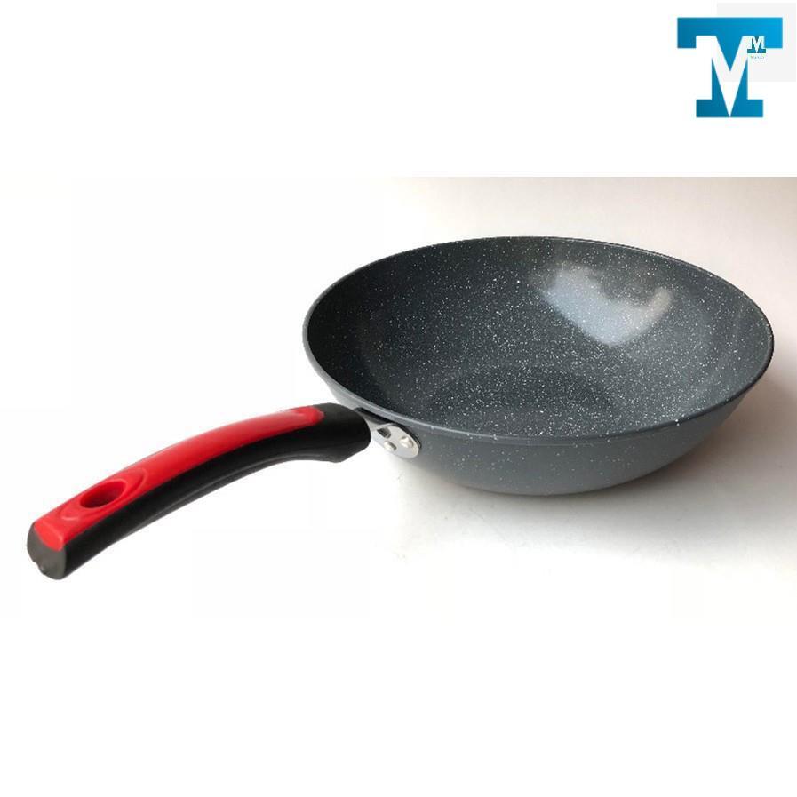 Chảo đá hoa cương lòng sâu đường kính 32cm Tmark