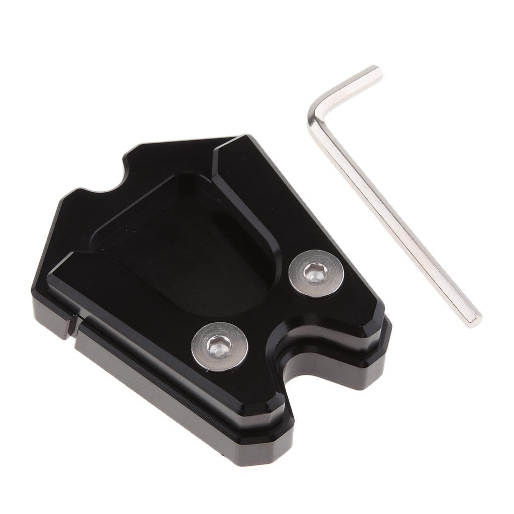Kickstand Extension Plate Side Stand Enlarge Pad for Vespa GTV 300ie Black