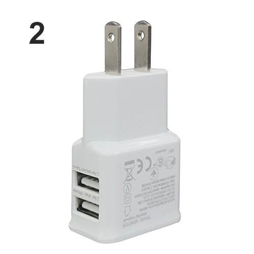 Củ sạc 2 cổng USB 5V 2.1A thích hợp cho Samsung iPhone iPad iPod
