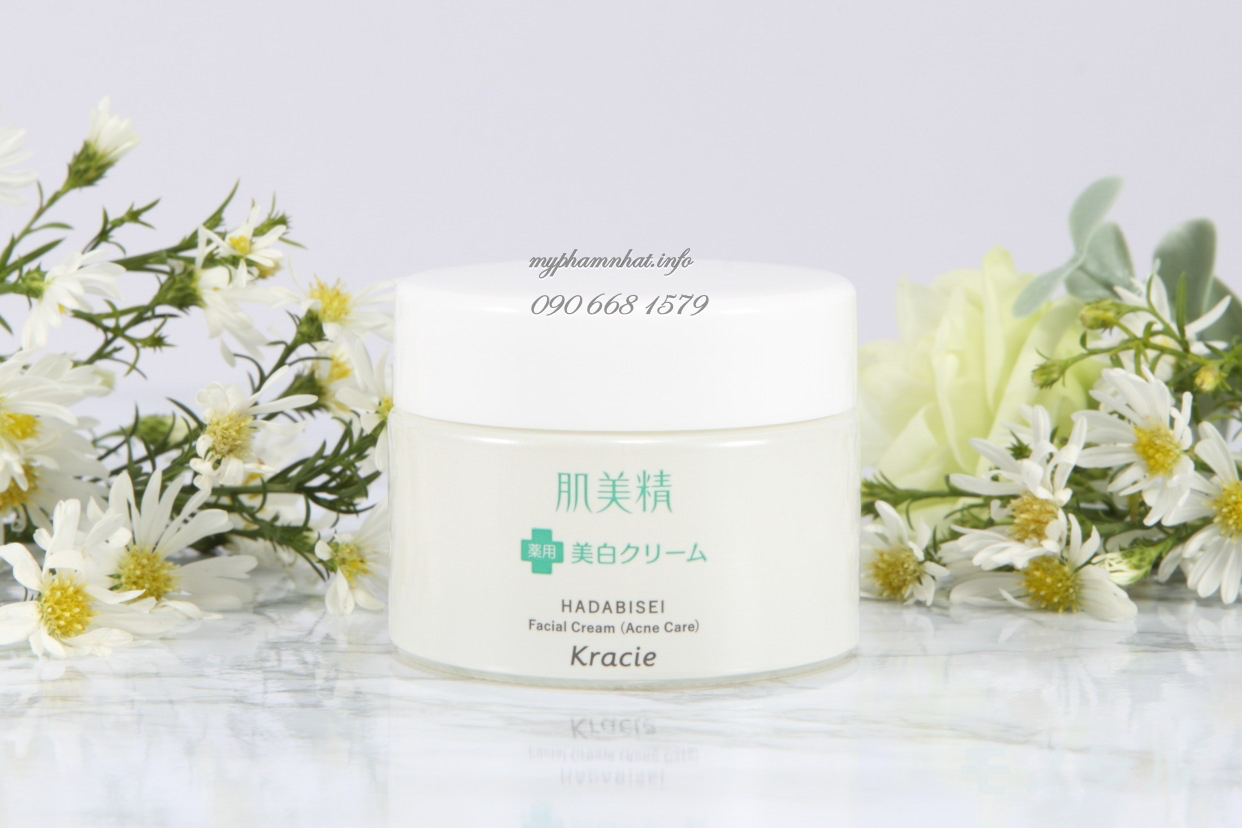 Kem Dưỡng Ẩm Ngăn Ngừa Mụn Kracie Hadabisei Facial Cream Acne Care 50g