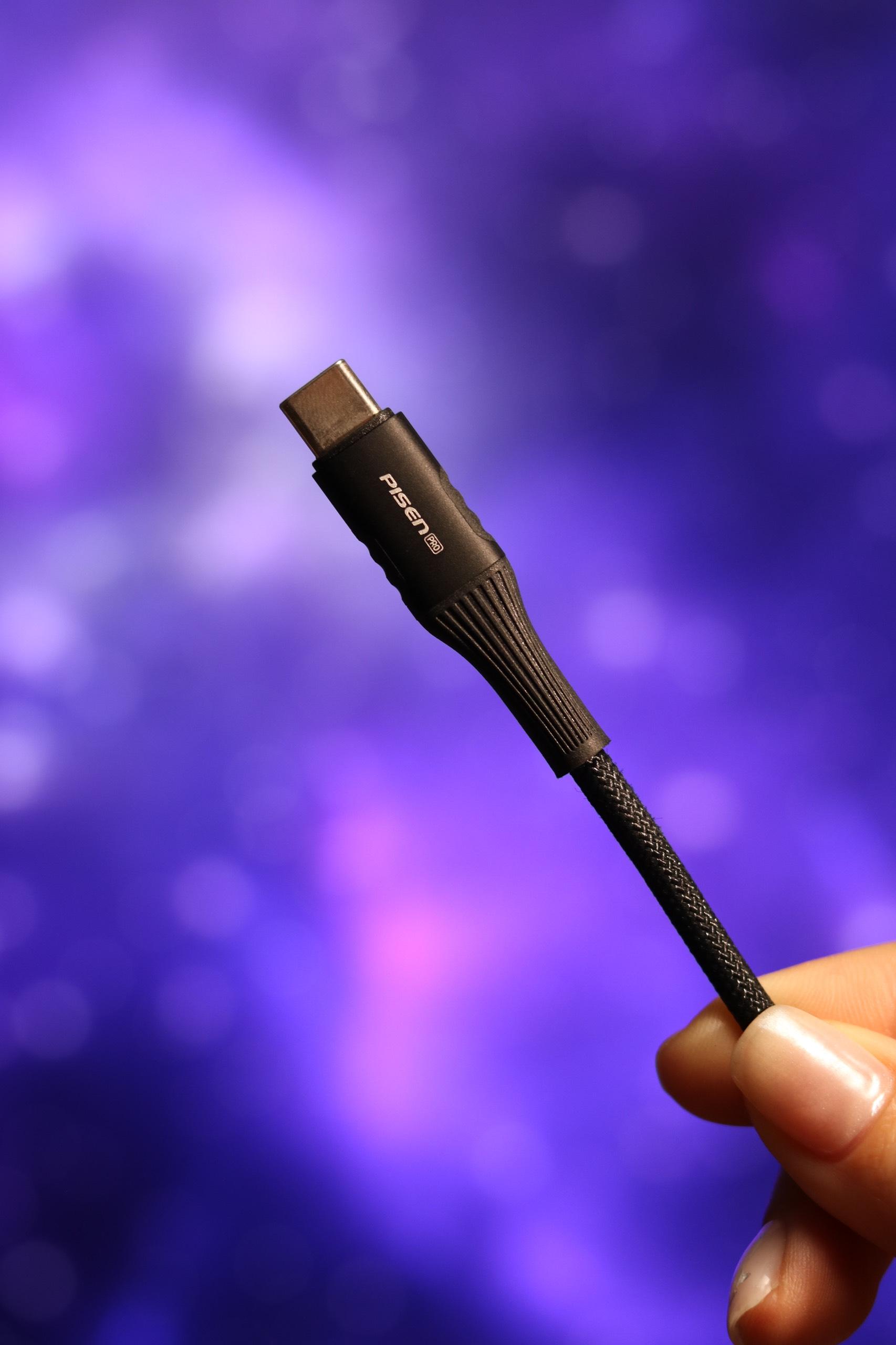 Cáp Sạc Nhanh Thông Minh Tự Ngắt Pisen Pro - Fox Intelligent PowerOff USB-C PD 100W 1.2m