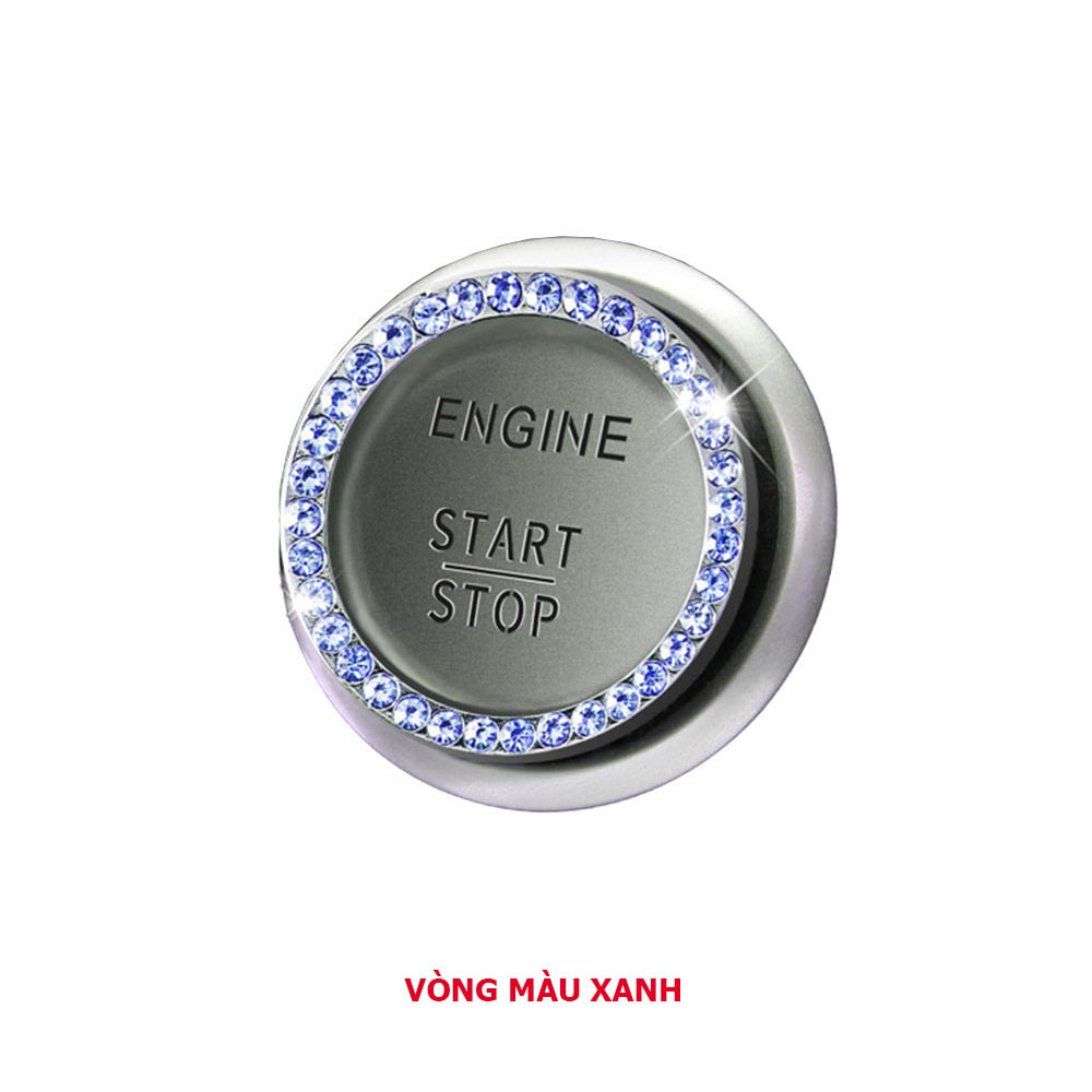Vòng đính đá trang trí nút khởi động xe hơi