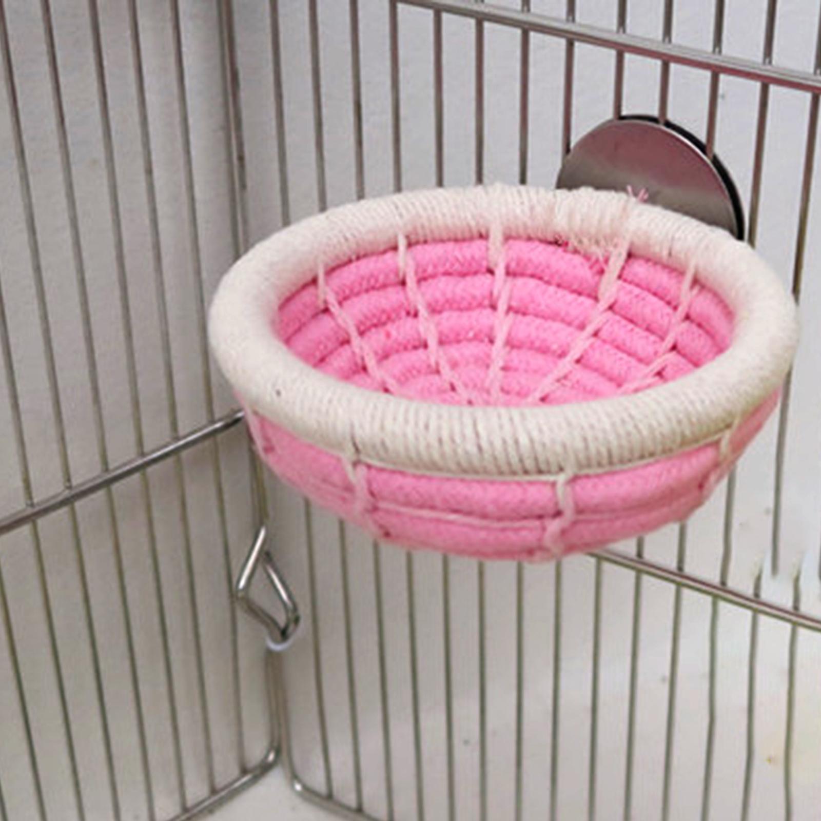 Soft Bird Nest Hanging Bed Toys Cave Cage Cotton Rope Hut for Cockatoo Pet Supplies