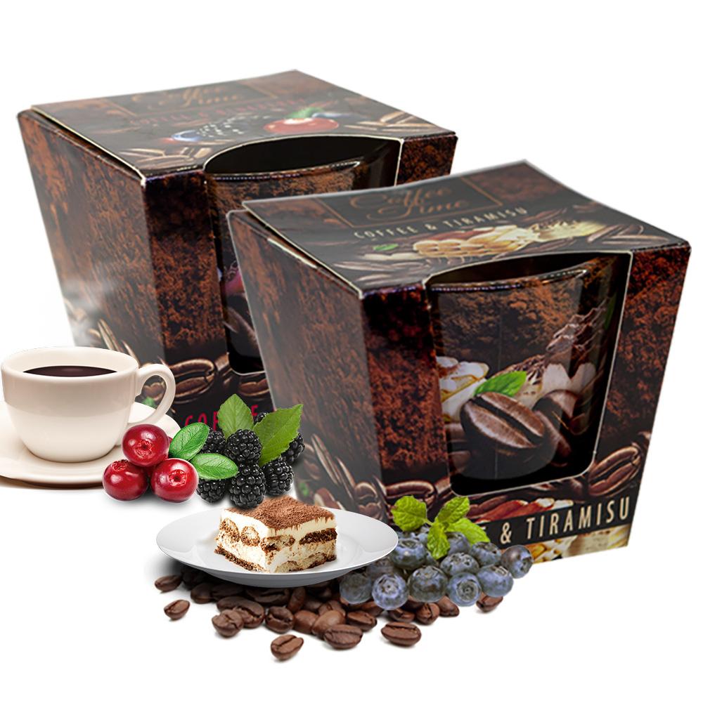 Combo 2 ly nến thơm Bartek nhập khẩu Châu Âu Coffee Time 115g - cà phê tiramisu