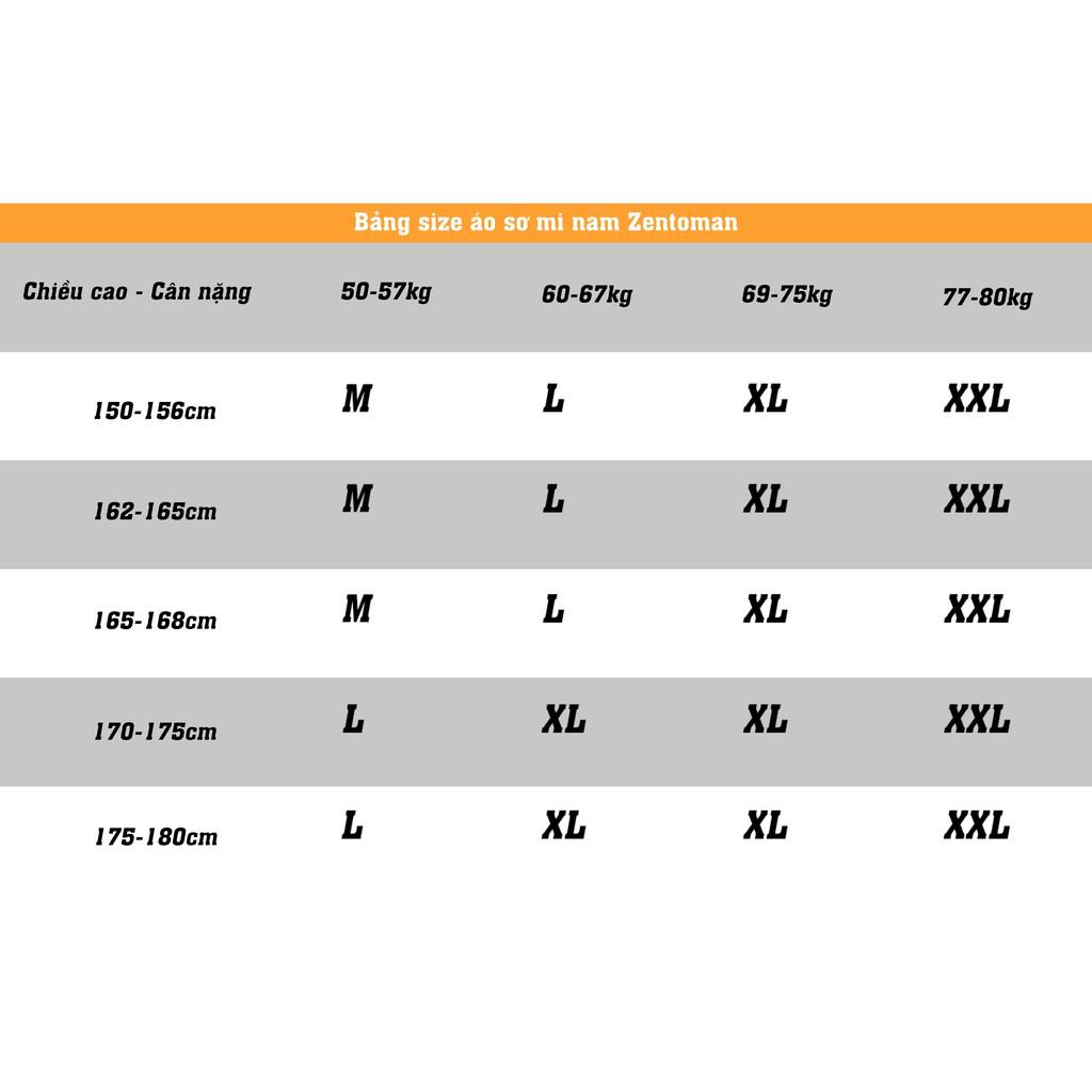 ZENTOMAN - Áo sơ mi ngắn tay. chất liệu mềm mịn không nhăn form rộng