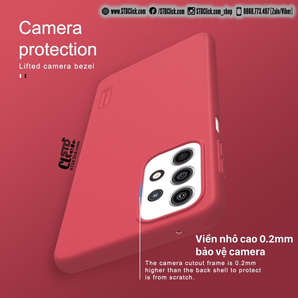 ỐP LƯNG DÀNH CHO ĐIỆN THOẠI SAMSUNG GALAXY A33 5G NILLKIN NHỰA CỨNG SẦN