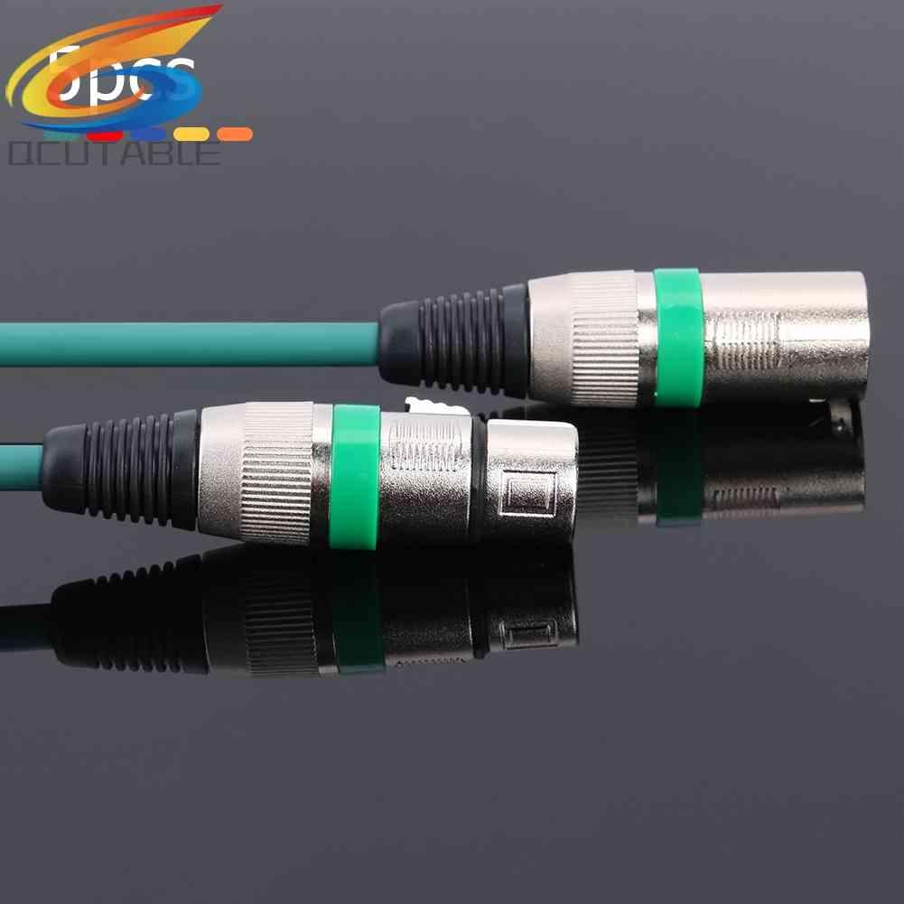 Set 5 Dây Cáp Âm Thanh 3Pin XLR Mạ Bạc