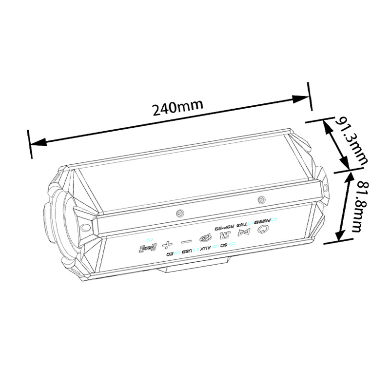 Loa Bluetooth nghe nhạc không dây 100W công suất lớn Super Bass có cổng usb, thẻ nhớ, line 3.5mm pin 10400MAH sạc Type C Chip DSP TWS lên 200W cao cấp Hàng Chính Hãng PKCB