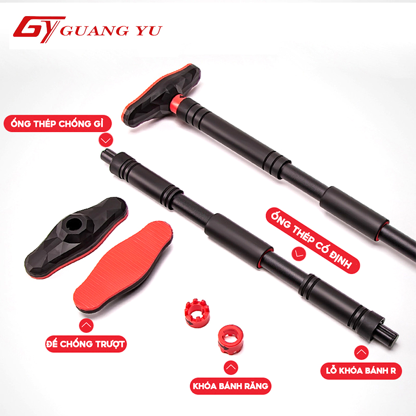 Xà Đơn Treo Tường Gắn Cửa Đa Năng GUANGYU Dụng Cụ Tập Gym Tại Nhà Bản Nâng Cấp Chịu Lực Cao