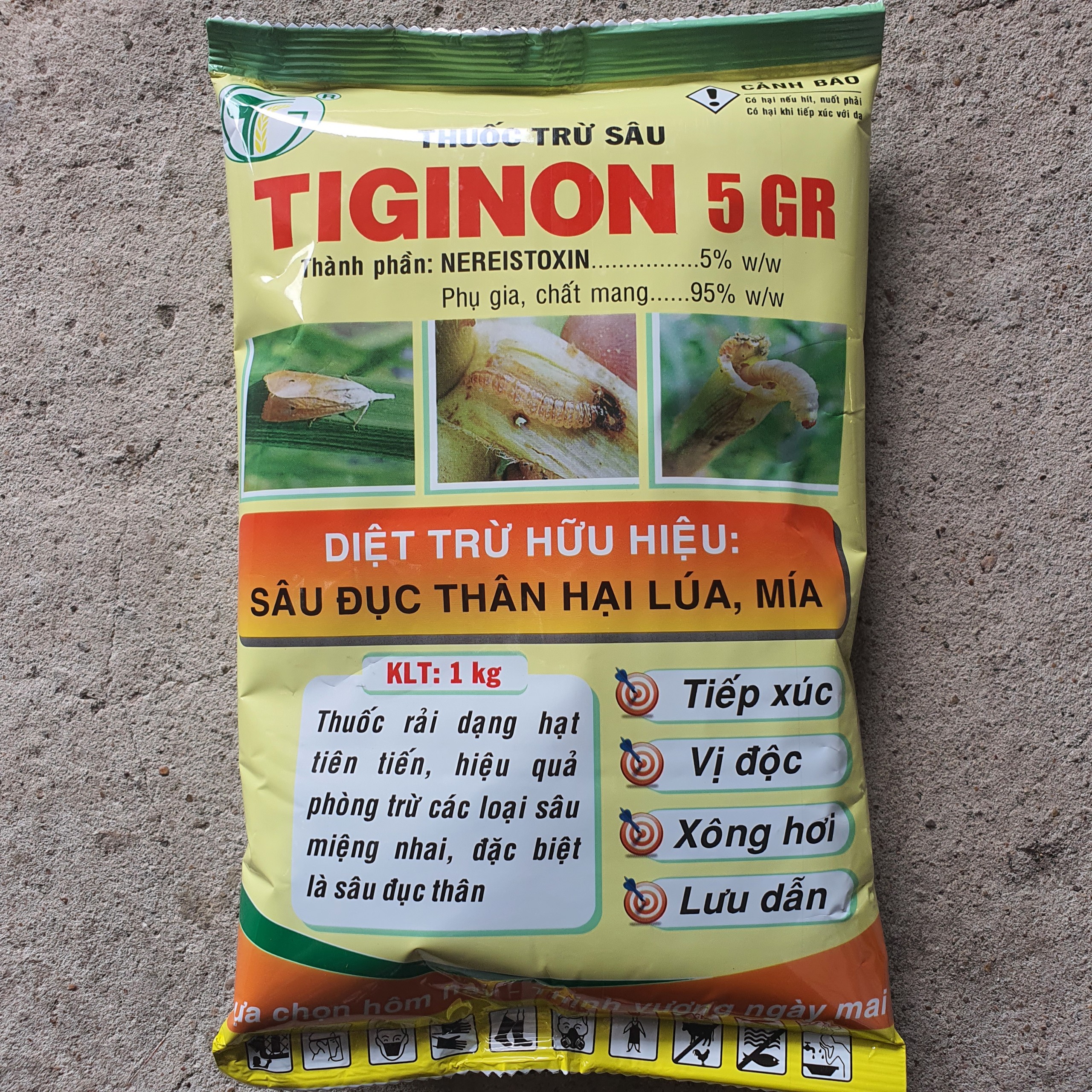 Thuốc trừ sâu đục thân Tiginon 5GR 1kg