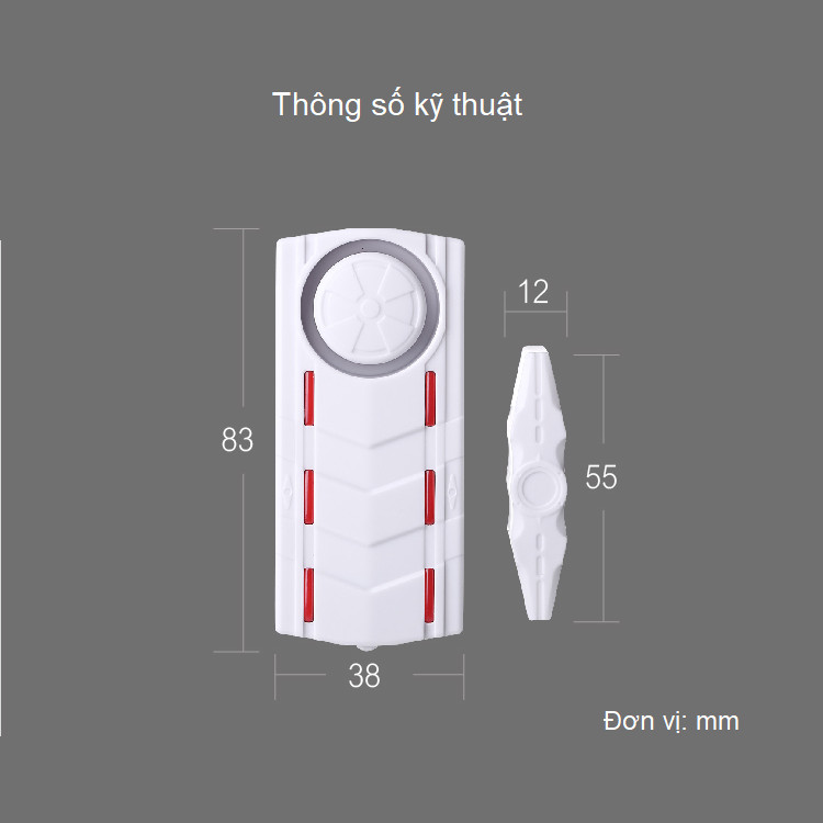 Báo động thông minh mở cửa qua điện thoại cao cấp S18S độ nhạy cao, mức âm lượng lớn ( Tặng kèm miếng thép sửa chữa đa năng để ví 11in1 )