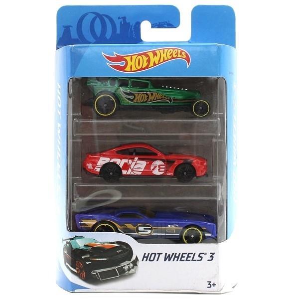 Bộ 3 Siêu Xe Hot Wheels K5904 (Mẫu Sản Phẩm Bên Trong Là Ngẫu Nhiên)