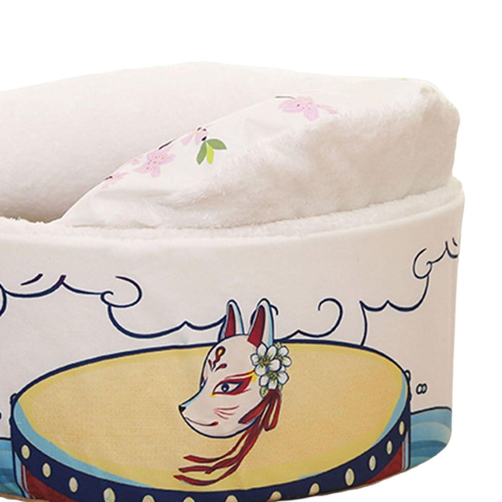 Cave House Tent Mat with Lid with Cushioned Pillow Cat Beds for Indoor Cats