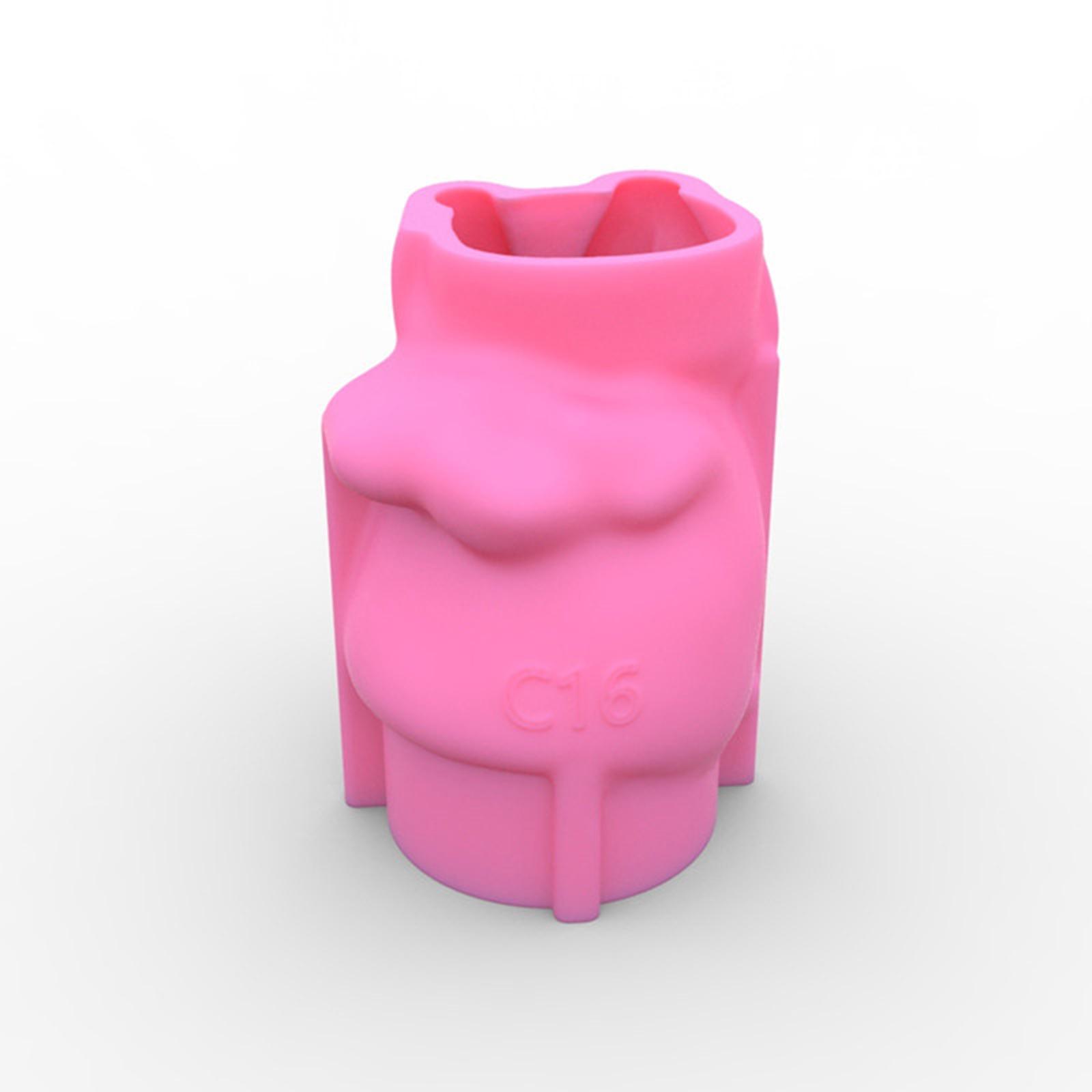 Cute Silicone Mold Epoxy Resin Flower Pot Mould Crafts Making Handmade