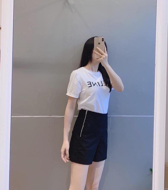 Quần shorts cạp cao Quần short KHÁO GIỌT LỆ hông 6316