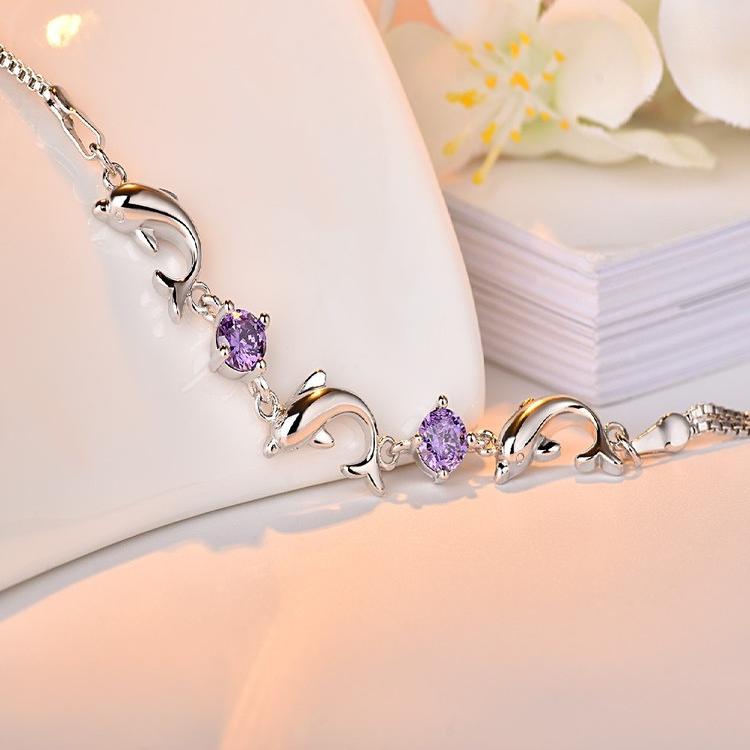 Lắc tay nữ thời trang cá heo LT48