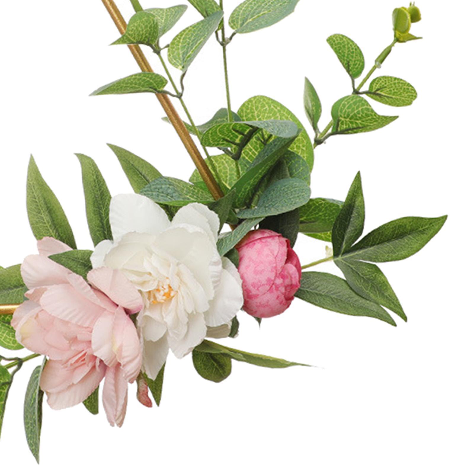 2x Wrought Iron Artificial Flower DIY Crafts for Wedding Baby Shower Ornaments