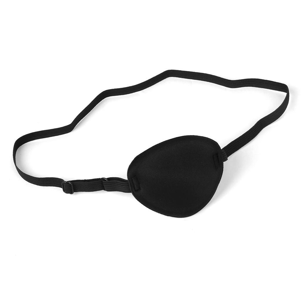 4xPirate Eye Patch Eye Mask Eyeshade Cover Plain for Adult Lazy Eye Amblyopia