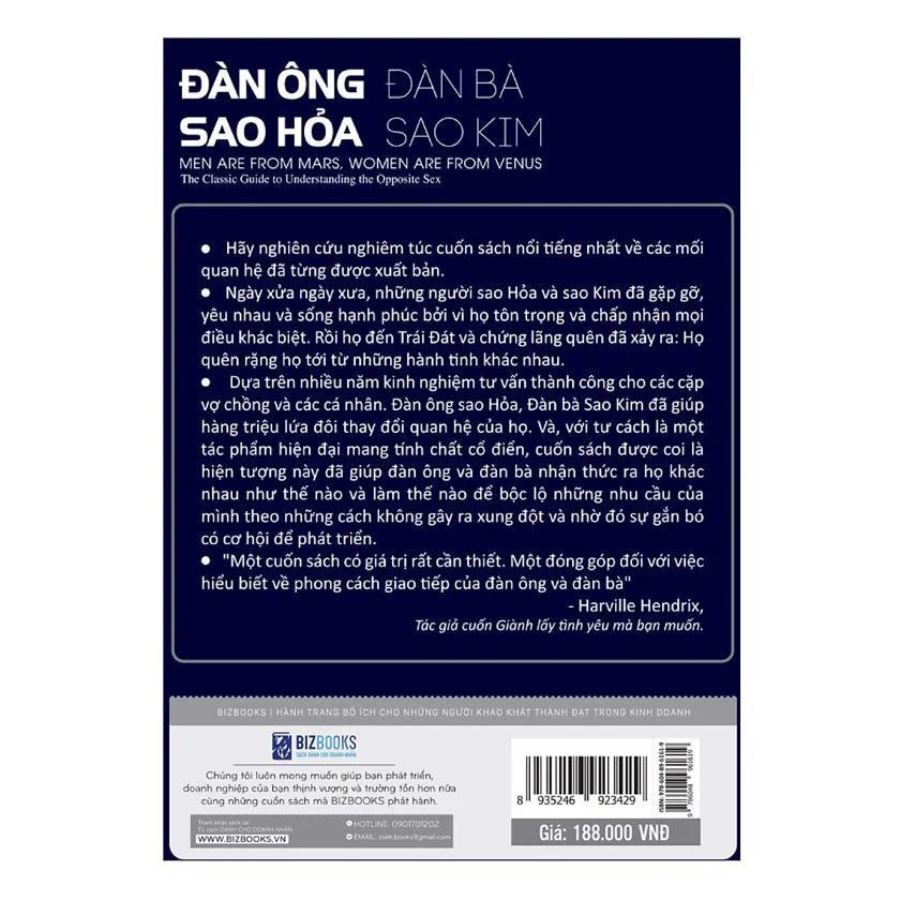 Sách Đàn Ông Sao Hoả Đàn Bà sao Kim 