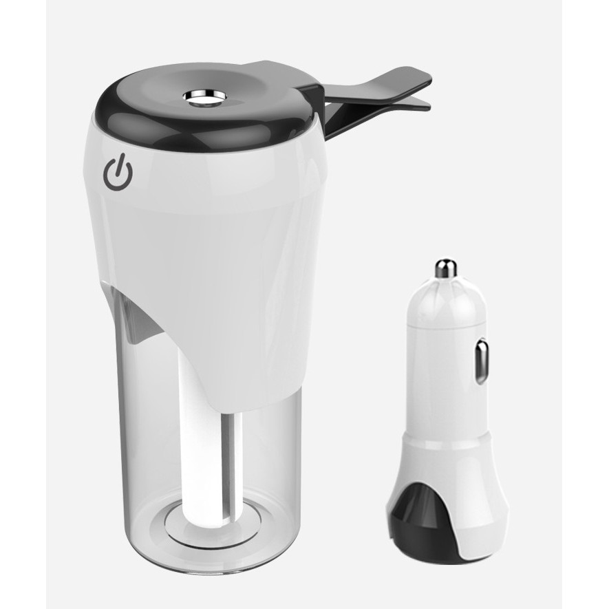 Máy tạo độ ẩm dành cho ô tô - tặng kèm đèn pin bóp tay