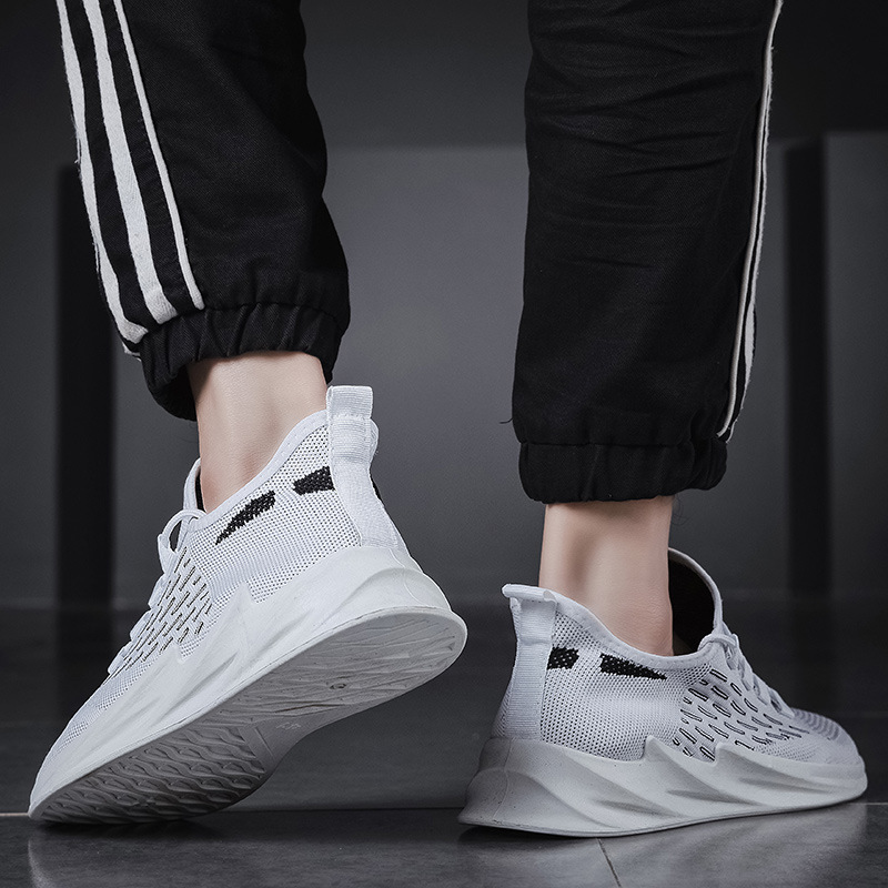 Giày sneaker hàn quốc, thể thao nam trắng, giày nam đen trắng trẻ trung BELIFA STORE mã LTT